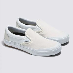 Vans Unisex Classic Suede Slip On Pink Off White Sneakers Sz W 9.5 M 8 NWT